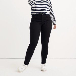 Madewell Black 9" High-Rise Skinny Jeans size 36